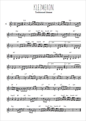 Téléchargez la partition de Klezmeron